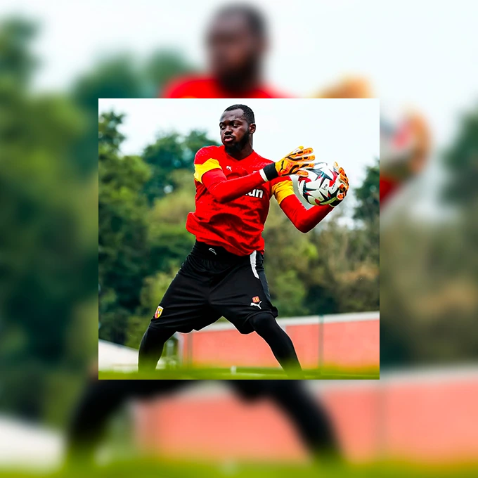 Hervé Koffi, joueur du Racing club de Lens